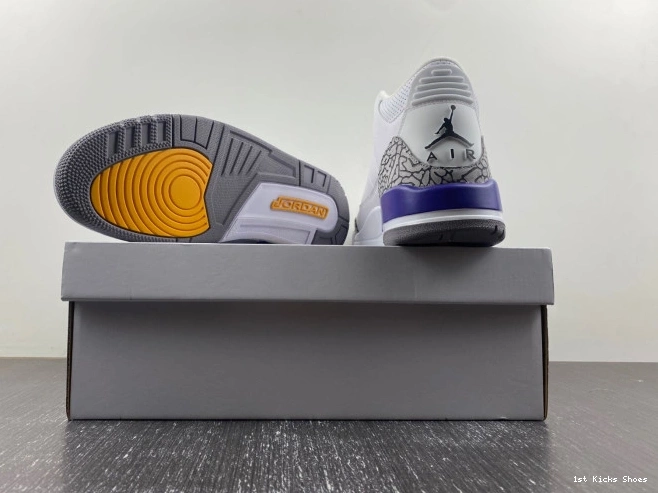 1st Kicks PE Bryant Retro Jordan 3 869802-907 Kobe 0816